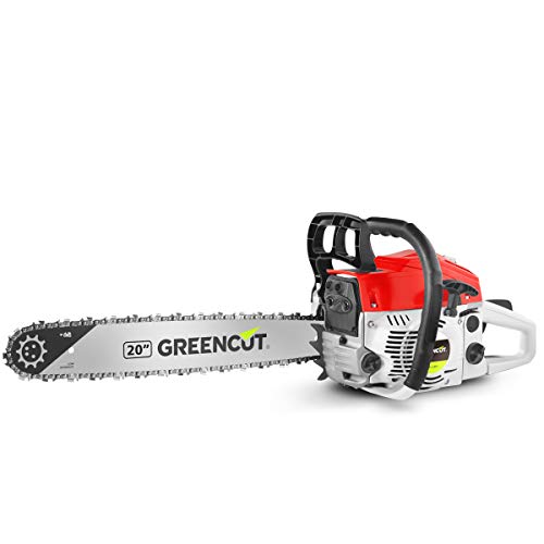Greencut GS620X - Motosierra de gasolina, 62cc - 3,8cv, espada de 20