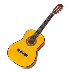 Guitarra Acústica Junior Clásica Music Alley de 34 pulgadas para niños, Color natural