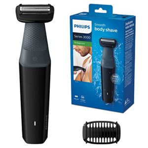 Philips Serie 3000 BG3010/15 - Afeitadora corporal apta para la ducha con 1 peines-guia 50 min de uso